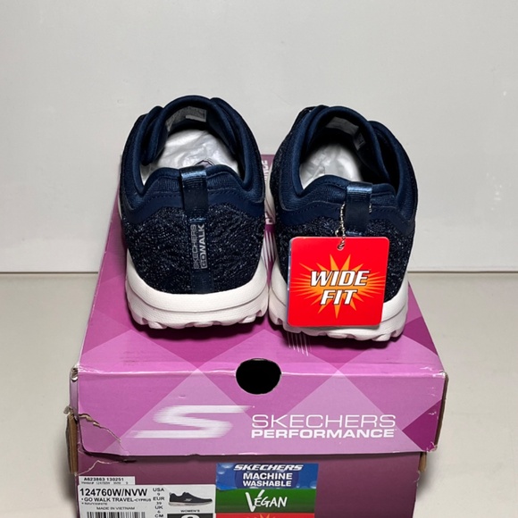 Skechers GOWalk Vegan Cyprus Washable Travel Lace Sneakers - Picture 6 of 7